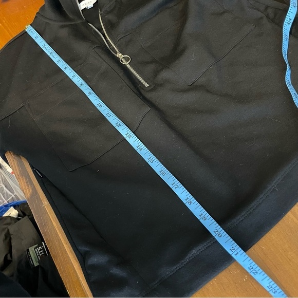 REISS Etta 1/2 Zip Pullover In Black Womens XS - Picture 8 of 9